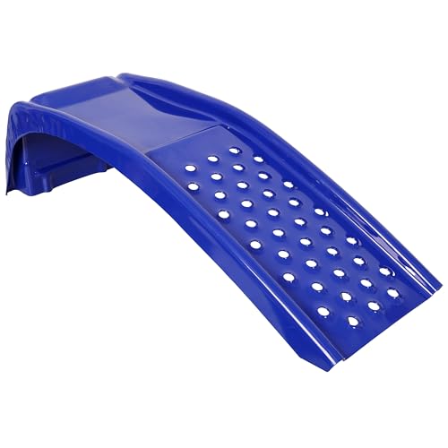 Rampas para automóvil de 8000 libras de capacidad, rampas pesadas de acero sólido para mantenimiento de camiones, SUV y automóviles, cambio de aceite, paquete de 2, azul miniatura 2