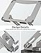 SOUNDANCE Laptop Stand with 360° Rotating Base, Ergonomic Computer Riser for Desk, Adjutable Height Muti-Angle, Foldable Laptop Mount, Stable Metal Holder Support 10-15.6