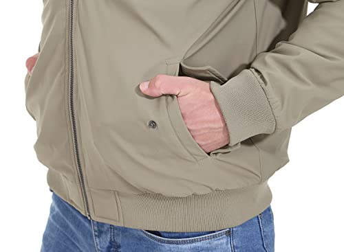 Tbmpoy Men's Winter Qulited Bomber Jackets Windproof Varsity Windbreaker For Golf Business Outdoor Casual Fashion Coat Khaki Xs #TOP4