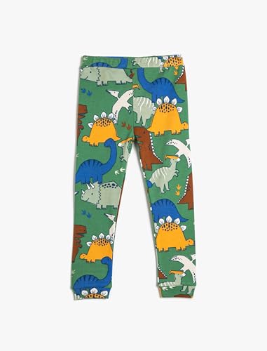 Sweatpants dinosaure Koton en coton doux avec cordon ajustable