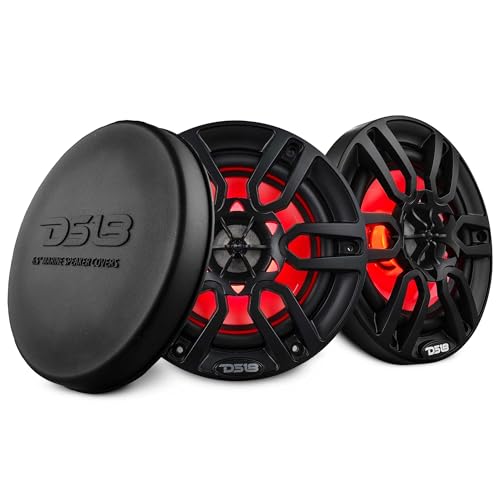 Enceinte marine DS18 NXL-6 haut-parleurs coaxiaux 2 voies noirs 16,5 cm 300W avec éclairage RVB