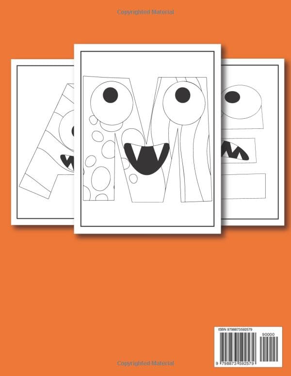 Alphabet Monster Coloring Book For Kids: Fun ABC Letters Activity Book For Preschoolers and Toddlers Ages 2-5 from A to Z - Image 2