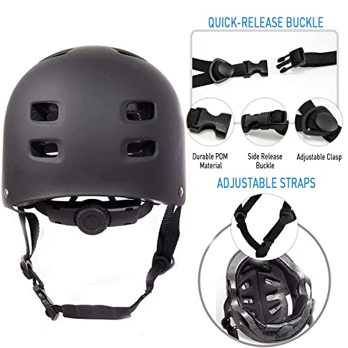 image for TurboSke Skateboard Helmet, BMX Helmet, Multi-Sport Helmet, Bike Helme