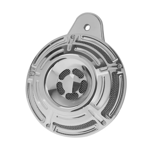 Cubierta de parlante para manubrio de motocicleta aluminio cromado