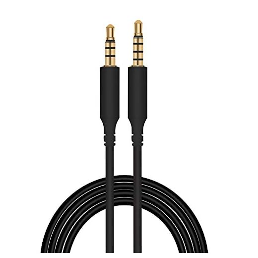 Replacement Astro A40 A10 A30 A50 Gaming Headset 3.5mm Audio Cable Extension Cord, Playstation 4 PS4, MixAmp, PC Gaming and Smartphone, No Mute & Volume Control Button (Black)