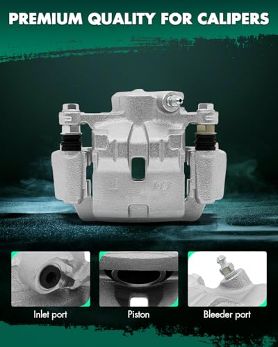 Image of SCITOO Rear Right Brake Caliper With Bracket 19B3424 Compatible For Subaru Forester 2009-2013 For Subaru Impreza 2008-2014 For Subaru WRX 2015-2018