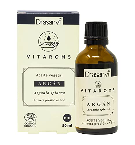 VITAROMS ACEITE VEGETAL ARGÁN CERTIFICADO BIO ECOCERT - Primera presión en frío - Ideal para pieles envejecidas o castigadas - VEGANO - SIN GLUTEN - 50 ml