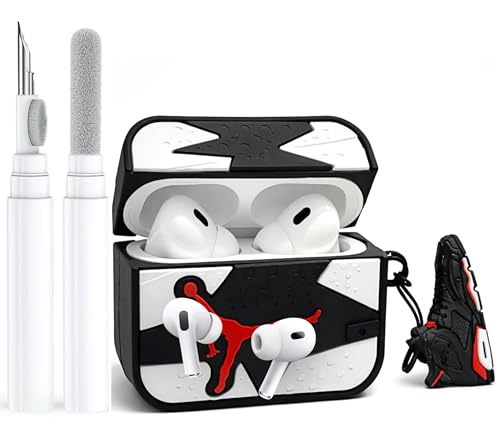 Case Cover for AirPods Pro 2nd Generation with Cleaner Kit Cute Cartoon Kawaii Funny Protective Shockproof Cover Compatible with AirPods Pro 2 (2022/2019) - Sports