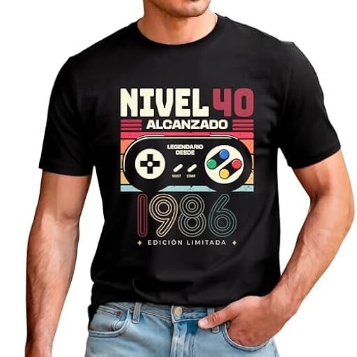 Zumo Digital Camiseta Personalizada Unisex Gamer Nivel Desbloqueado, Diseño Retro Videojuegos, Negro, Edición Limitada (FR/ES, Letras, XL, Regular, Regular, Negro) | Ya disponible en tu tienda friki favorita! En mundofriki.es!