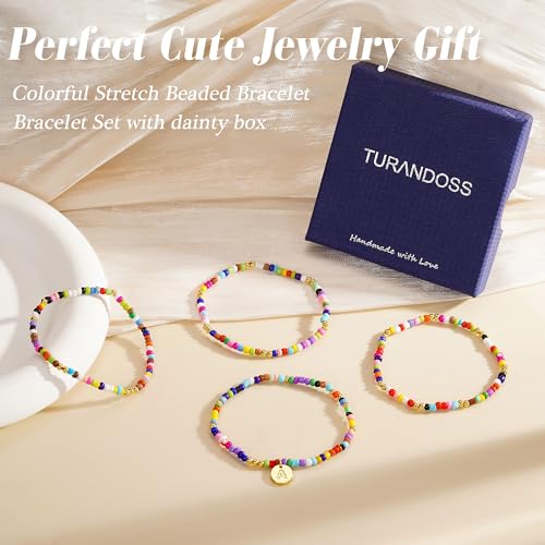Image of Turandoss Colorful Beaded Bracelets Gifts for Teen Girls Gifts Trendy Stuff