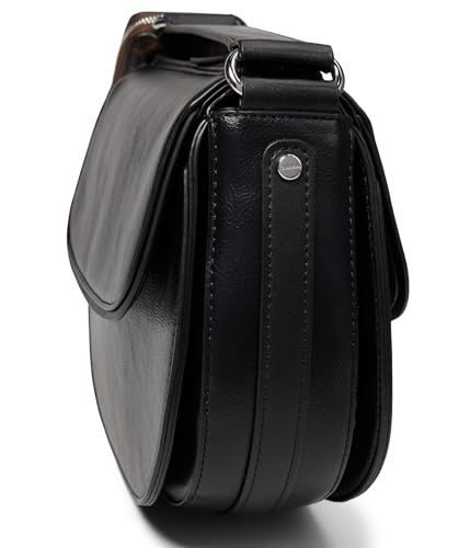 Calvin Klein Bella Saddle Crossbody, Black/Silver4
