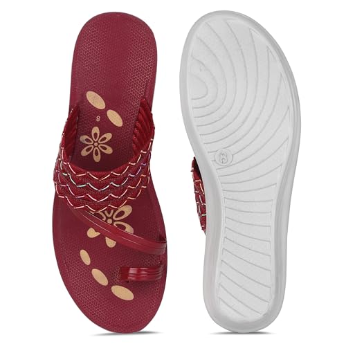 Image of Women Stylish & Comfortable Sandals | Lightweight Cushioned Footbed | Anti-Slip Sole, Casual Footwear