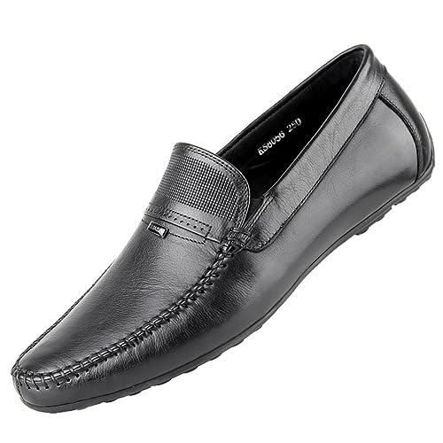 KS Men's Driving Shoes Loafer Slip On Shoes for Formal Dress Casual Leather Shoes
