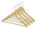 Whitmor GRADE A Natural Wood Suit Hangers (Set of 4)