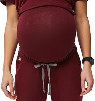 FIGS Zamora Jogger Maternity Scrub Pants for Women — Slim Fit, 5 Pockets, 4-Way Stretch, Anti-Wrinkle