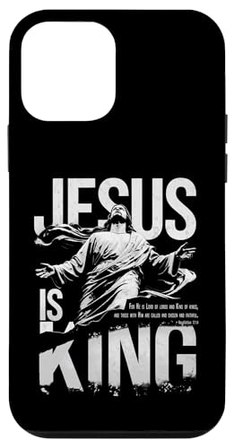 Jesus Is King Verso Biblia Cristiano Grunge Streetwear Trendy Carcasa para iPhone 12 Mini