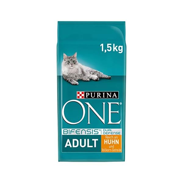 PURINA ONE BIFENSIS Adult Katzentrockenfutter: reich an Huhn, stärkt natürliche Abwehrkräfte, für gesunde Knochen, Haut, Zähne & Harnwege I ab 1 Jahr – Bild 7