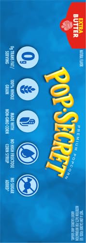 Image of Pop Secret Microwave Popcorn, Extra Butter Flavor, 3.2 Oz Sharing Bags, 3 Ct (Pack of 2)