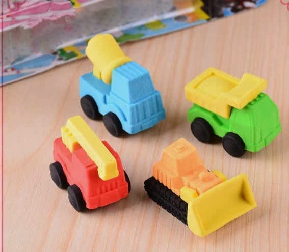 AK Store (Set of 4) 3D Designer Cute Shape Rubber Pencil Erasers, Stationery for Kids School Boys Girls, Birthday Return Gifts (Trucks) (B0BS9Y6DW6) Amazon Price History, Amazon Price Tracker