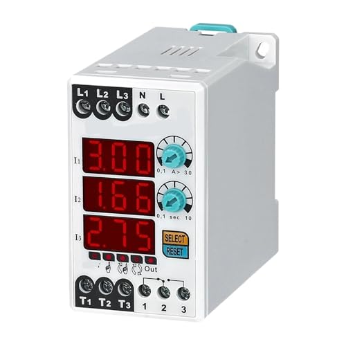 Relais thermique TRM-03 110V tripolaire 0,1-3A pour disjoncteur et moteur