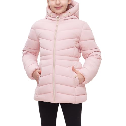Rokka&Rolla Girls' Water-Resistant Long Puffer Jacket Winter Coat