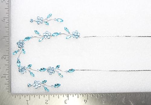 Image of Faship Gorgeous Rhinestone Crystal Floral Necklace Earrings Set