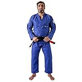 KINGZ Balistico 3.0 Brazilian Jiu Jitsu Gi - Men's Lightweight Premium BJJ Kimono - IBJJF Legal - 480gsm Pearl Weave Pro Competition - (Blue) A2