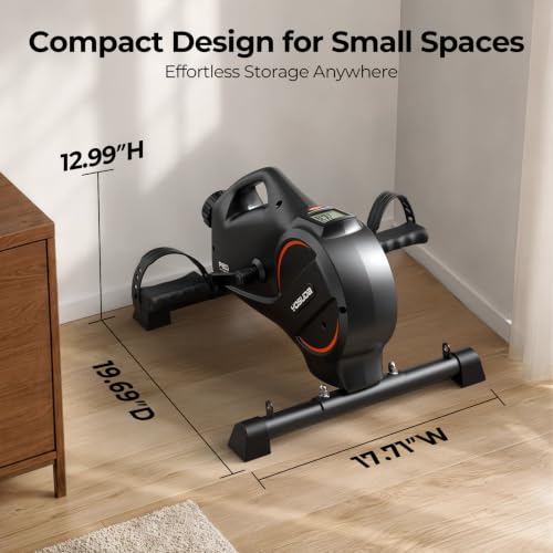 YOSUDA Under Desk Bike with 16-Level Magnetic Resistance, Mini Exercise Bike with Bluetooth App, Pedal Exerciser While Sitting for Office Workers & Seniors, Leg Machines for Home Exercise & Recovery - image 7