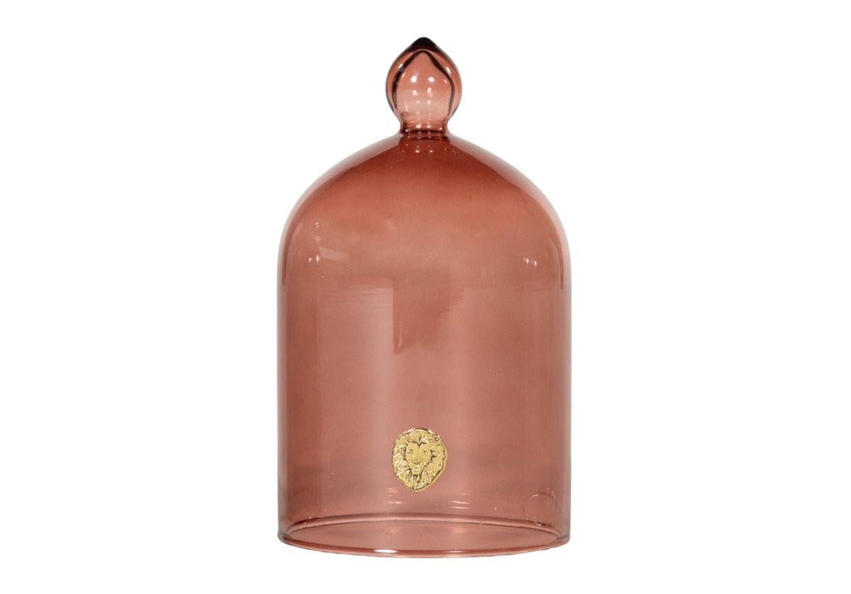 Alice Lane Glass Cloche – Clear Glass Dome Display Case for Home Decor, Centerpieces, Candles, Keepsakes & Collectibles – Elegant Decorative Cloche Dome for Table, Mantel, or Bookshelf | Spice