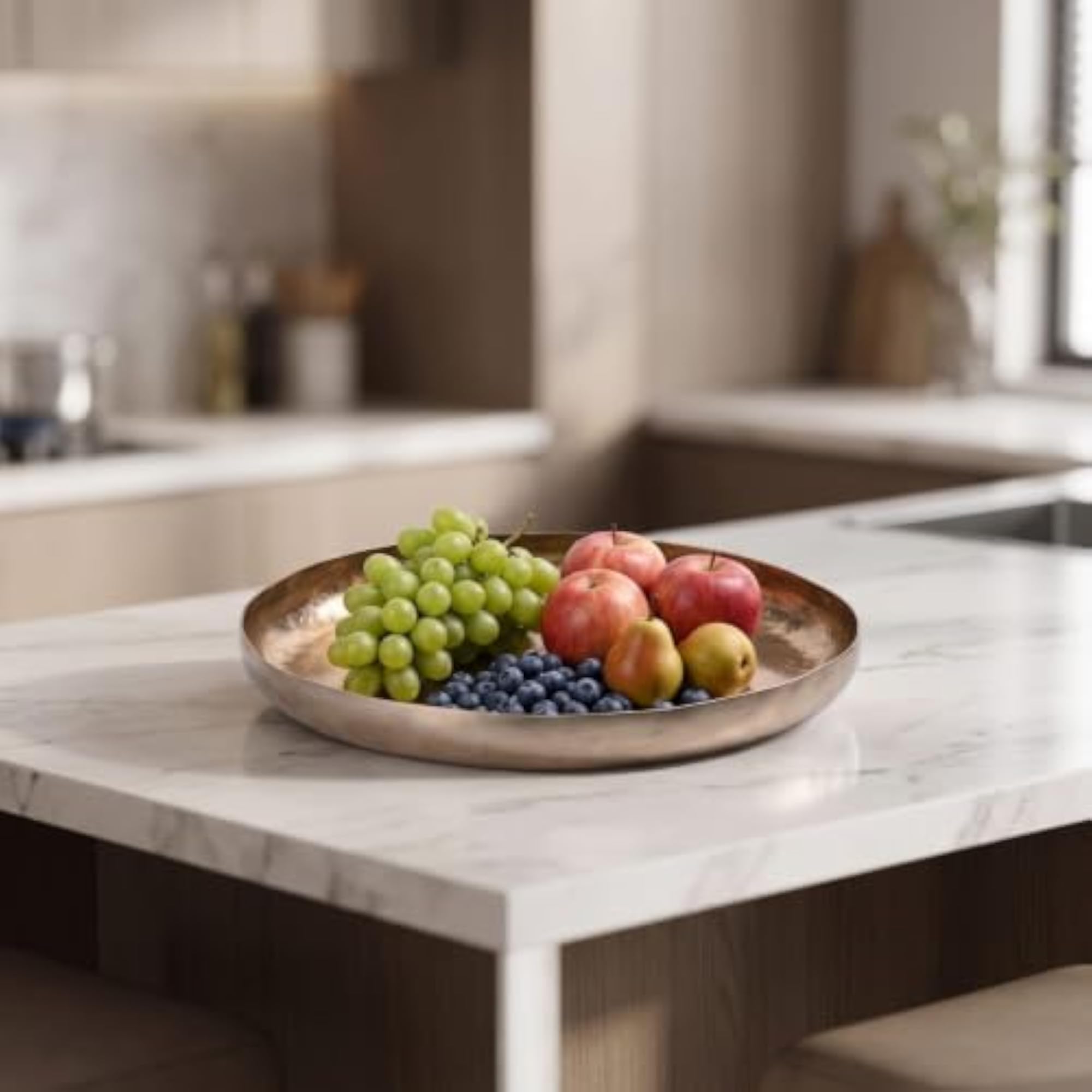 CLOVRIX® Sculptural Decorative Tray, Artisanal Fruit Tray