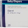 Cardinal Health Wings Baby Baby Diaper Size 4 / Large, 22 to 35 lbs. 80038A, 192 Ct