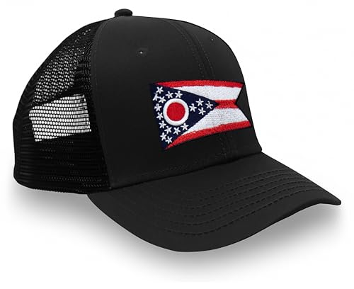 Image of International Tie State Hat for Men and Women, Adjustable Snapback Trucker Baseball Cap with Embroidered Patch