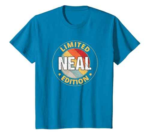 Neal Name T-Shirt, Youth, Sapphire Blue, Small