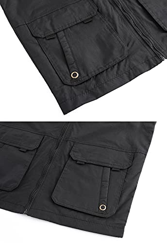 Image of Hbufnha Mens Lightweight Vest Work Travel Safari Sport Jacket Padded Puffer Vest