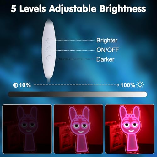 Image of AHlove Game Neon Signs for Wall Decor，LED Neon Lights for Bedroom、Man Cave，Birthday、Christmas Gifts for Teenage Girls