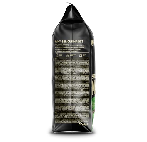 Optimum Nutrition Serious Mass 2025 Weight Gainer Pulver, Geschmack Schokolade, 5.34kg, 16 Portionen