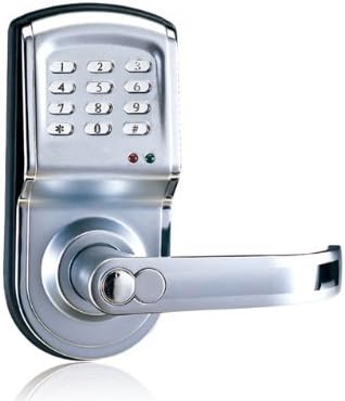 Laykor 6600-88 Digital Keyless Electronic Pad Door Lock, Right Hand, Silver