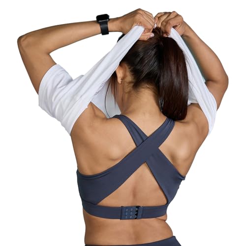 Image of Kica Crostini Full Coverage Sports Bra - High-Impact Support & Quick-Dry KICASKN Fabric