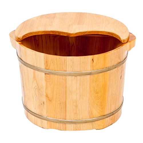 Spa de pies de madera grande para pedicura y masaje