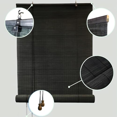 Store bambou extérieur imperméable et protection solaire efficace - 4