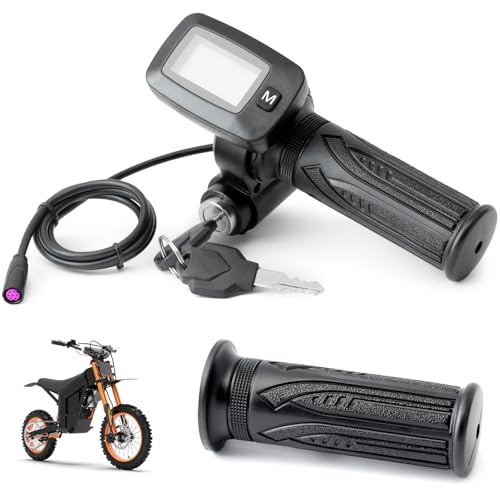 YUXIVCNE Upgrade 48V Ebike Speedometer Throttle with M Key Replacement for Tuttio Soleil 01 for soleil01 Electric Dirt Bike Integrated Display Throttle Tip:No M no Buy