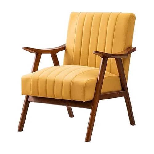 JIAX Sillas De Ocio Y Mesa para Oficina, Sillón Tapizado con Marco De Madera con Tela De Tela Técnica, Cojín Acolchado con Esponja, Silla De Lectura, Silla Lateral para Salón De Dormitorio Cover