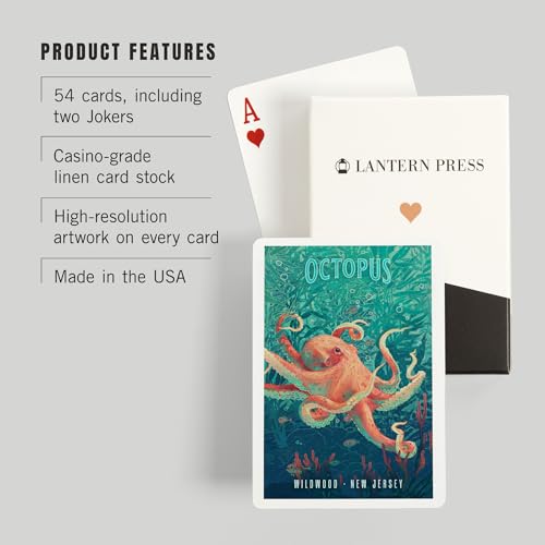 Baraja de Poker con 52 Cartas Wildwood New Jersey miniatura 3