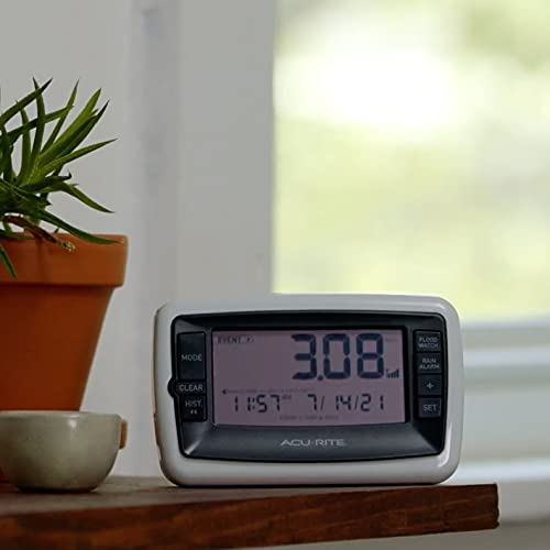 image for AcuRite Wireless Digital Rain Gauge with Self-Emptying Collector with 