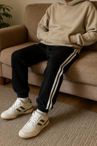 Image of dockstreet Mens Baggy fit Jogger /Sweatpants /Gym Gear, Trouser, Loose Home Relaxed Pants