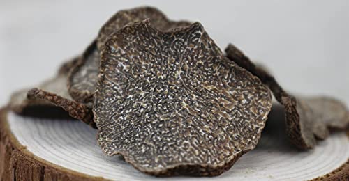 Unadulterated Dried Wild Black Truffle Slice, Tartufo / Tuber Melanosporum, 1.1 Lb. #TOP3