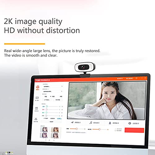 Caméra web USB 2K microphone intégré webcam ordinateur grand angle - 2