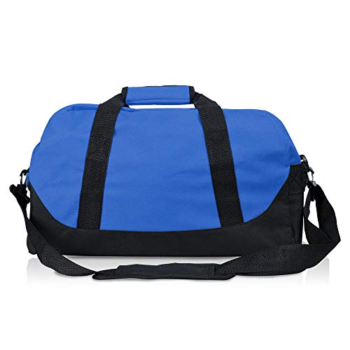 Image of DALIX 18 inch Two Tone Duffle Bag Medium Black Red Blue Gold Pink Purple Gray