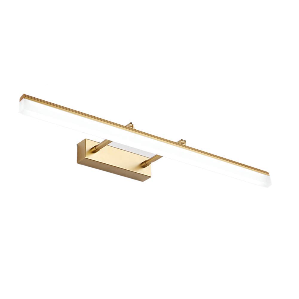 Applique da Bagno Impermeabili IP44, Lampada a LED da 20W con Angolo Regolabile per Trucco sopra la Foto, Tavolo da Trucco Lungo 90 cm, Luce Bianca Argento.