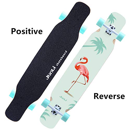 SanQing Skateboard Longboard Four-Wheel Skateboard Dance Step Board Road Travel Brush Street Scooter